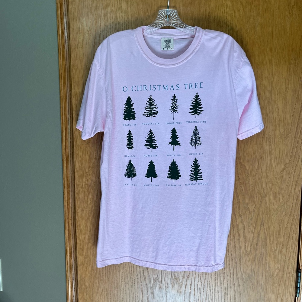 Comfort Colors Soft Pink Crew Neck Tee